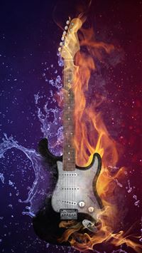 electric guitars iPhone wallpaper