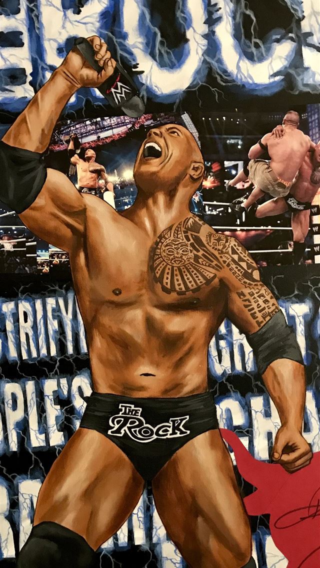 640x1136 wwe the rock -  iPhone Wallpaper