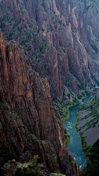black canyon of the gunnison national park iPhone wallpaper