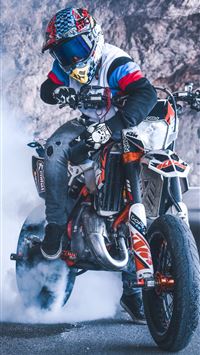 motor bike staunt iPhone wallpaper