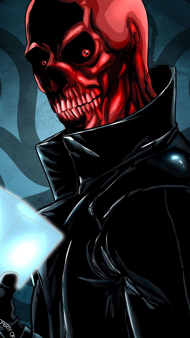 1125x2436 captain america red skull - captain america red skull iPhone Wallpaper