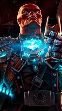 captain america red skull wallpaper