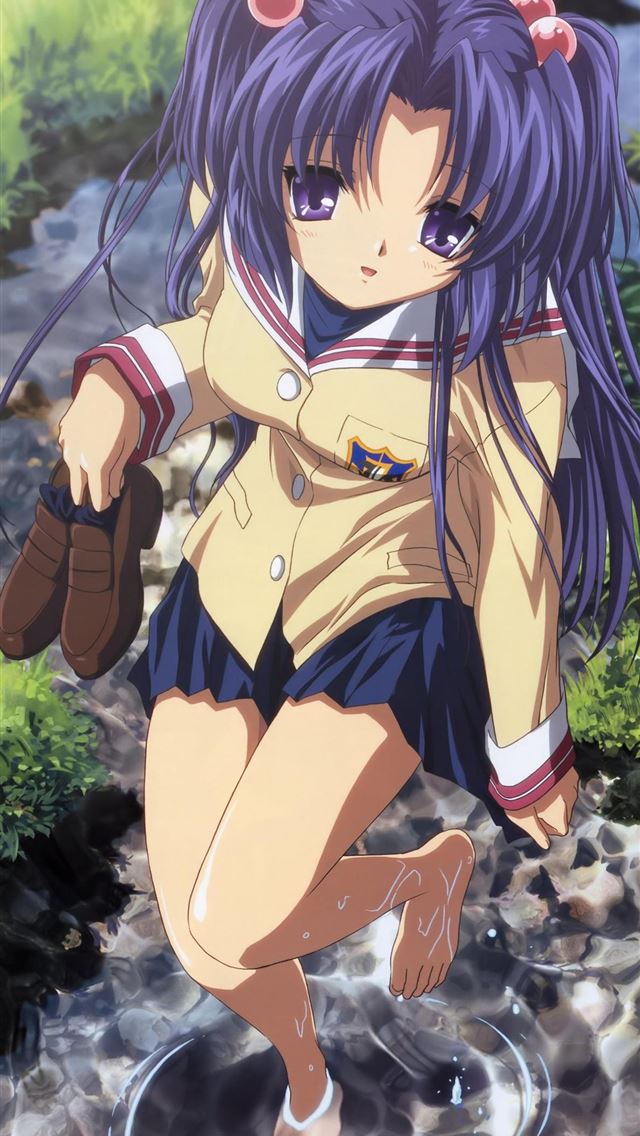 1125x2436 tomoya okazaki - anime iPhone Wallpaper