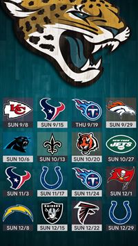 2019 Jacksonville Jaguars schedule: Downloadable wallpaper