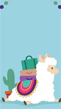 Seamless pattern with cute llamas Background with funny Alpaca babies for  textiles childrens clothing Wallpaper Vector illustration Stock Vector   Adobe Stock