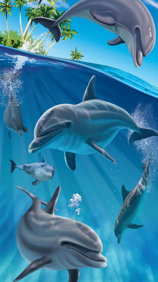 1284x2778 oceanic dolphins - oceanic dolphins iPhone Wallpaper