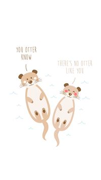 otters wallpaper
