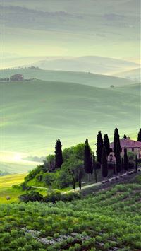 tuscan countryside wallpaper