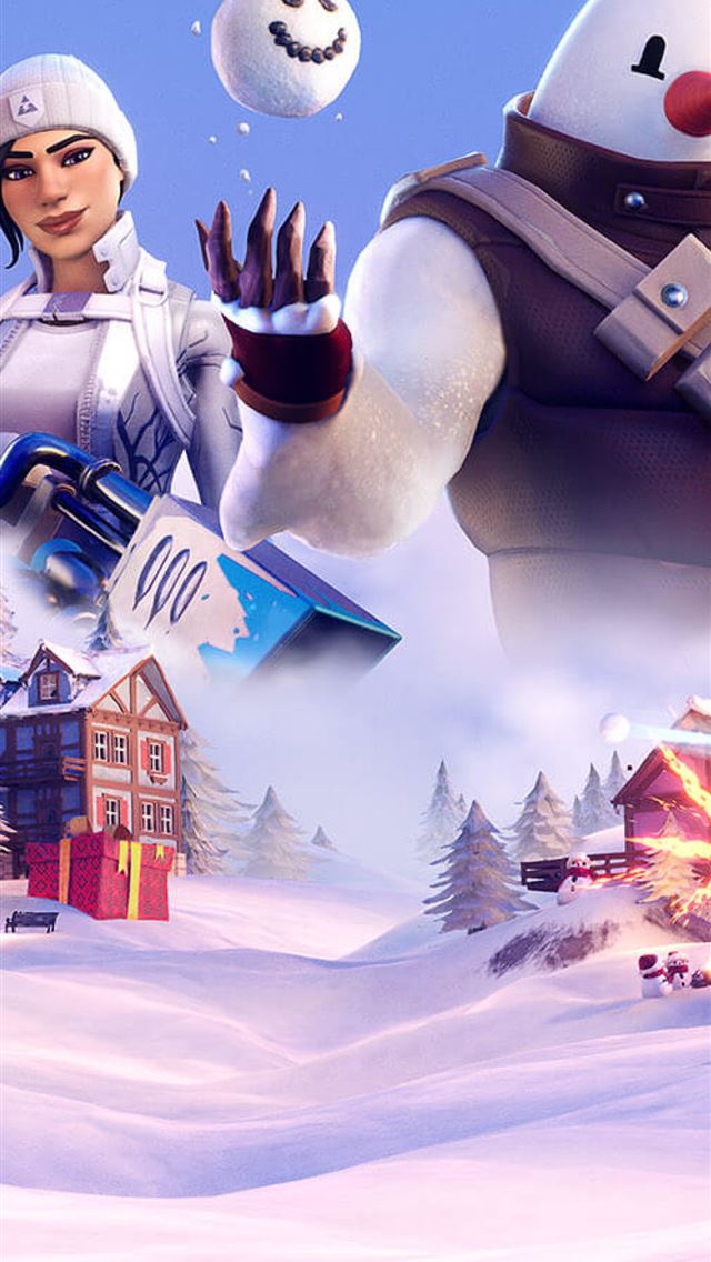 1125x2436 christmas fortnite - christmas fortnite iPhone Wallpaper