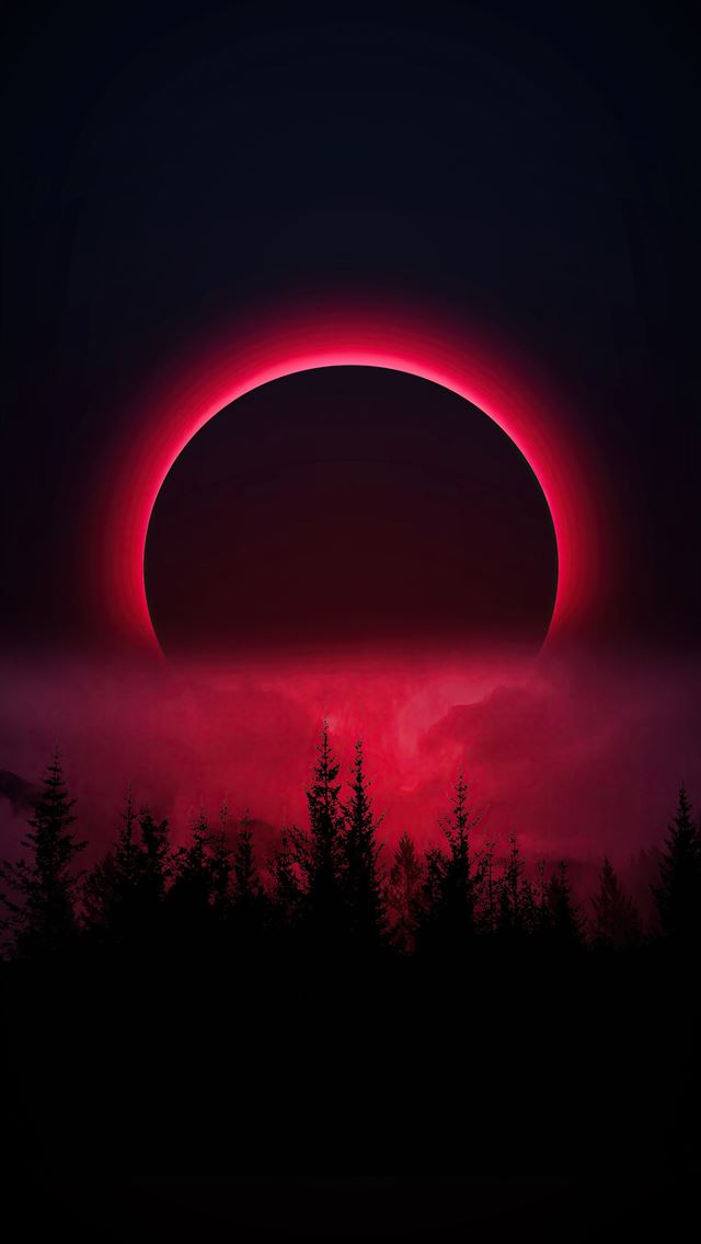 1284x2778 red moon - red moon iPhone Wallpaper