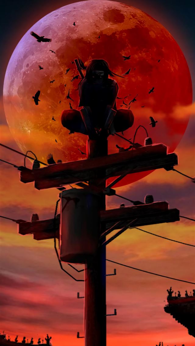 1125x2436 red moon - red moon iPhone Wallpaper