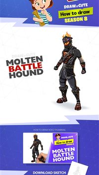 molten battle hound fortnite wallpaper