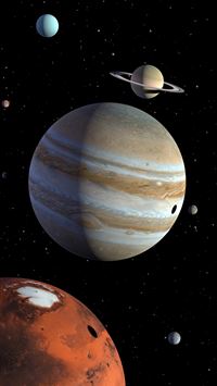 inner planets iPhone wallpaper