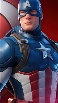 captain america fortnite wallpaper