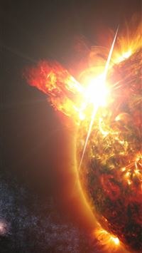 solar storm iPhone wallpaper
