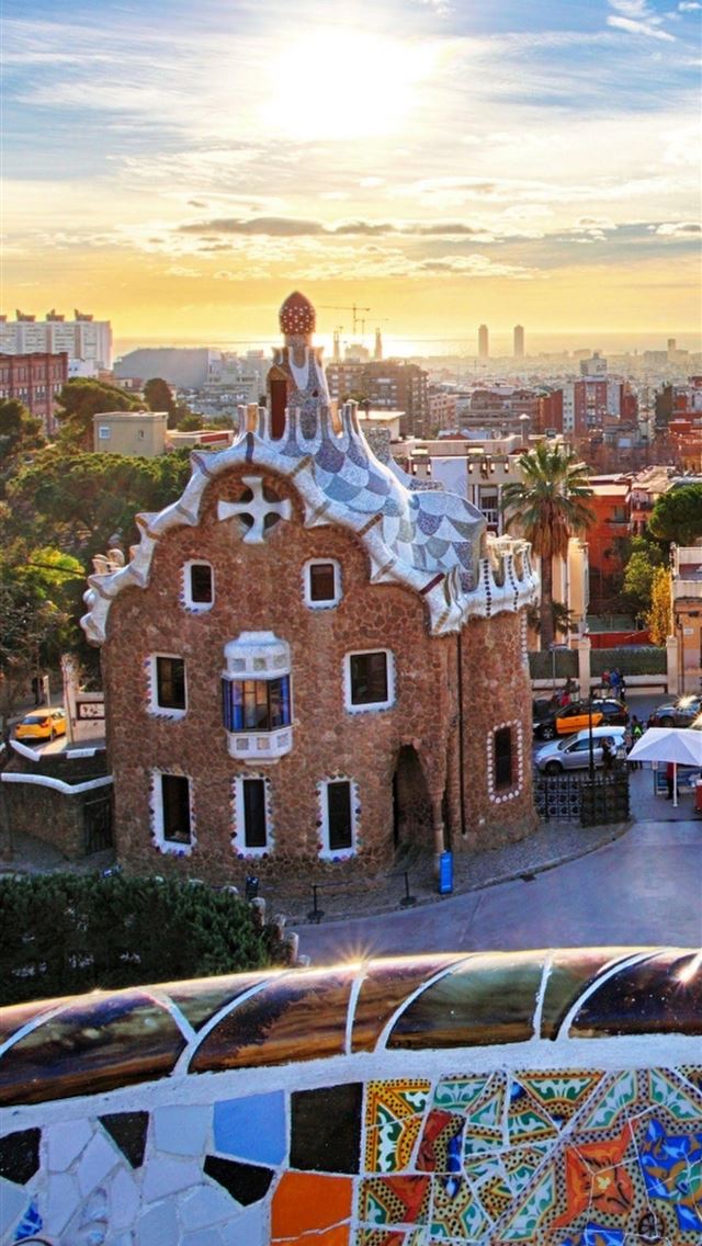 1284x2778 park guell - park guell iPhone Wallpaper
