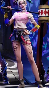 harley quinn fortnite wallpaper