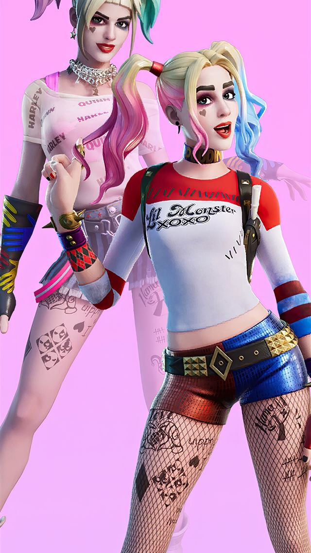 640x1136 harley quinn fortnite -  iPhone Wallpaper