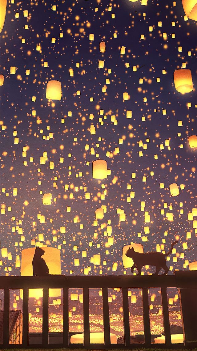 1284x2778 floating lanterns festival - floating lanterns festival iPhone Wallpaper