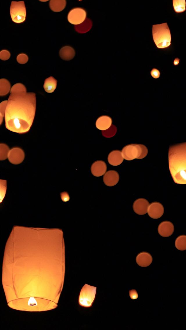 1284x2778 floating lanterns festival - floating lanterns festival iPhone Wallpaper