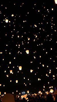 floating lanterns festival wallpaper