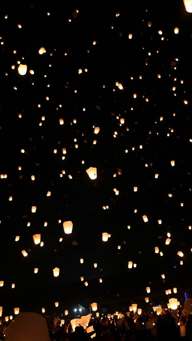 1284x2778 floating lanterns festival - floating lanterns festival iPhone Wallpaper