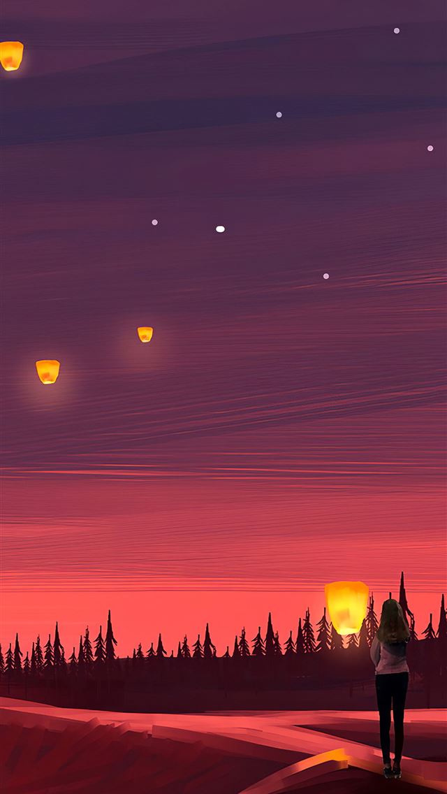 1284x2778 floating lanterns festival - floating lanterns festival iPhone Wallpaper