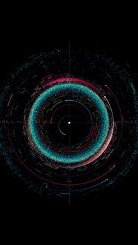 elliptical orbit iPhone wallpaper