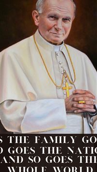 pope john paul ii iPhone wallpaper