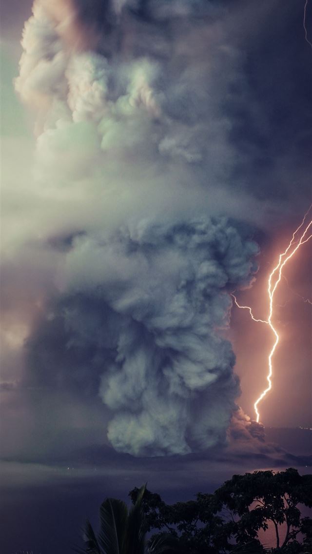 1284x2778 taal volcano - taal volcano iPhone Wallpaper
