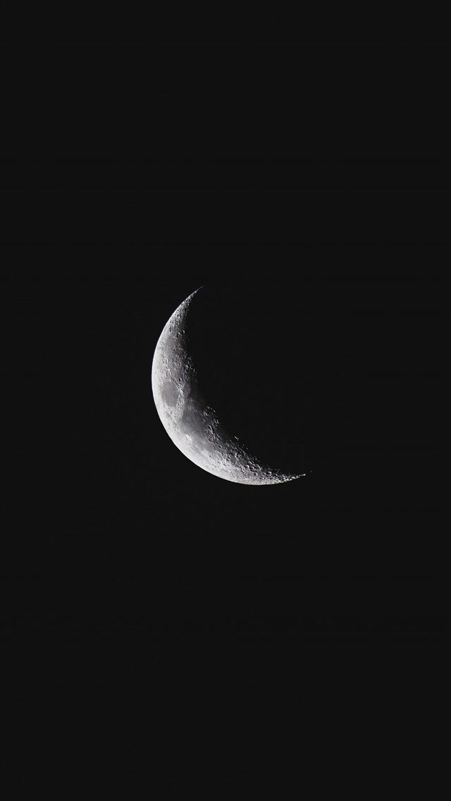 1284x2778 quarter moon - quarter moon iPhone Wallpaper