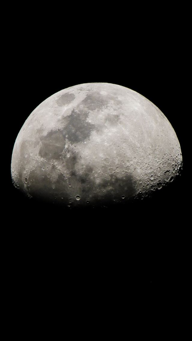 1125x2436 quarter moon - quarter moon iPhone Wallpaper