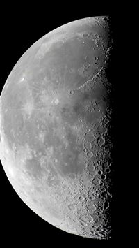 quarter moon wallpaper