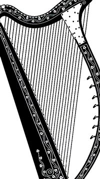 harp wallpaper