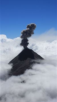 mount nyiragongo wallpaper