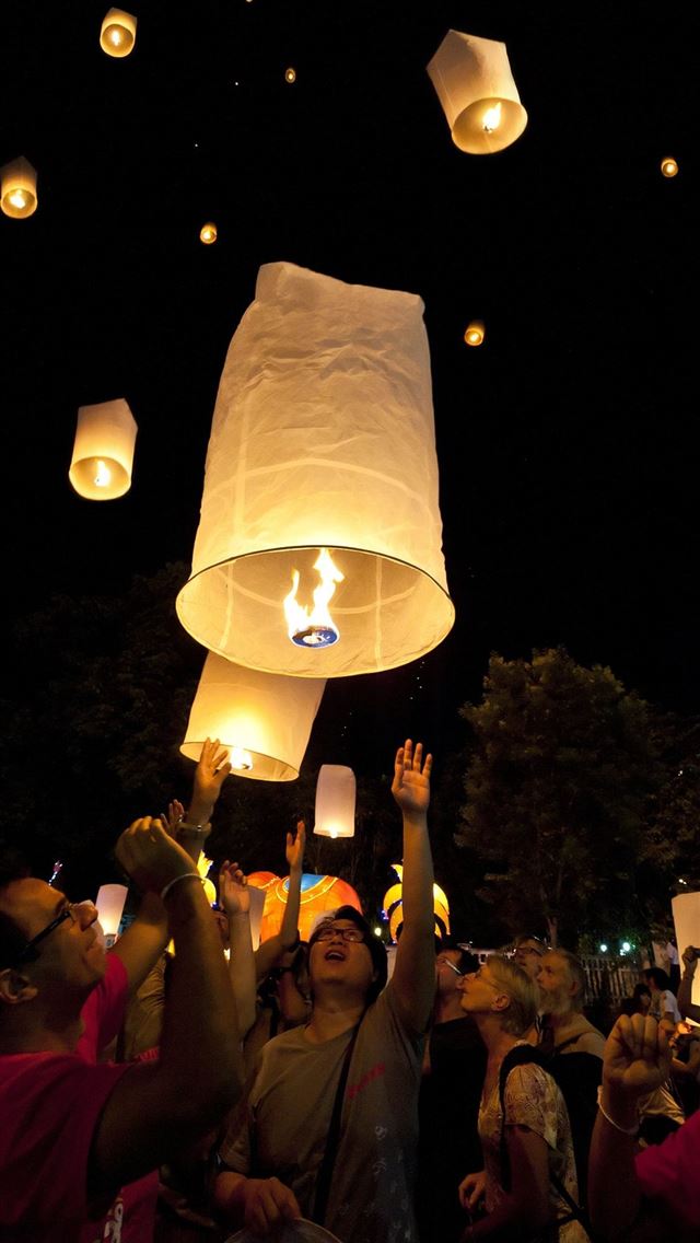 1125x2436 loy krathong - loy krathong iPhone Wallpaper