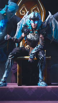 the ice queen fortnite wallpaper
