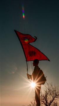 nepal flag wallpaper