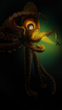 giant squid wallpaper