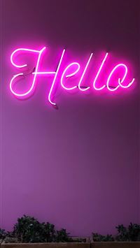 Hello neon signage screenshot wallpaper