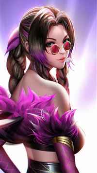 kda aerith 5k wallpaper