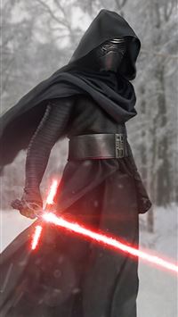 kylo ren in the woods 4k wallpaper