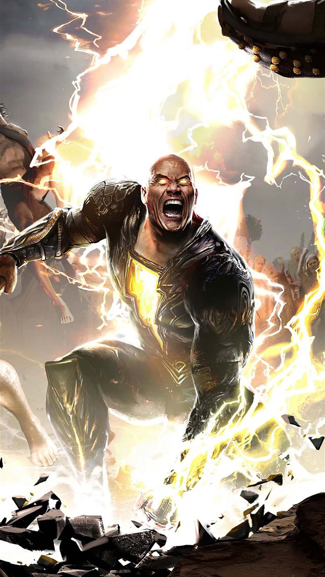 1284x2778 black adam movie 2021 - digital art iPhone Wallpaper