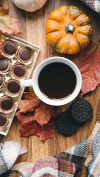 white ceramic cup with coffee wallpaper