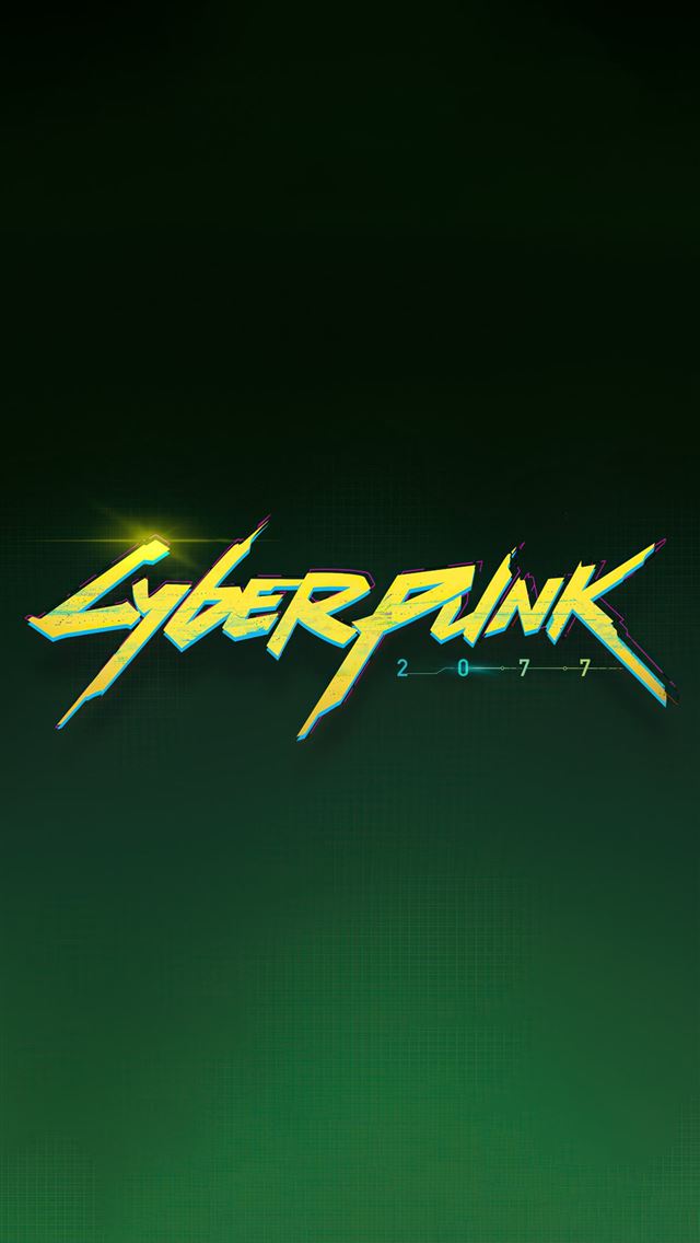 1284x2778 cyberpunk 2077 logo 5k - behance iPhone Wallpaper