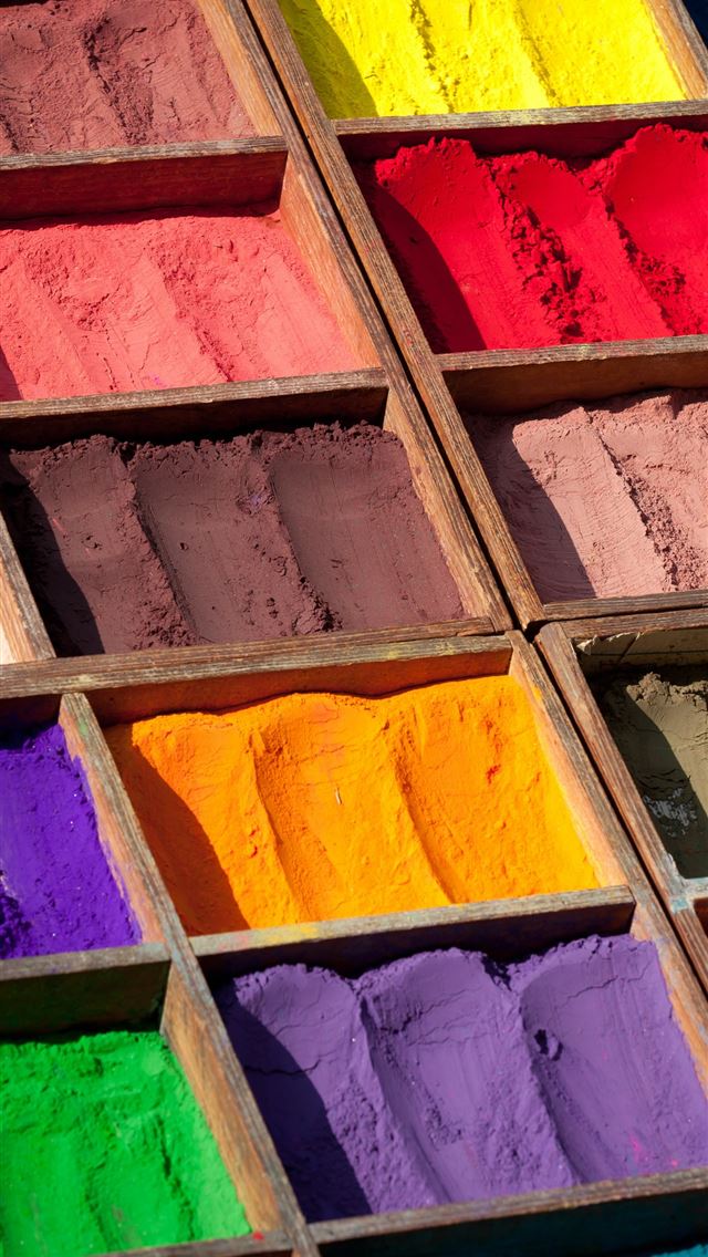 1284x2778 assorted color powders - kathmandu iPhone Wallpaper