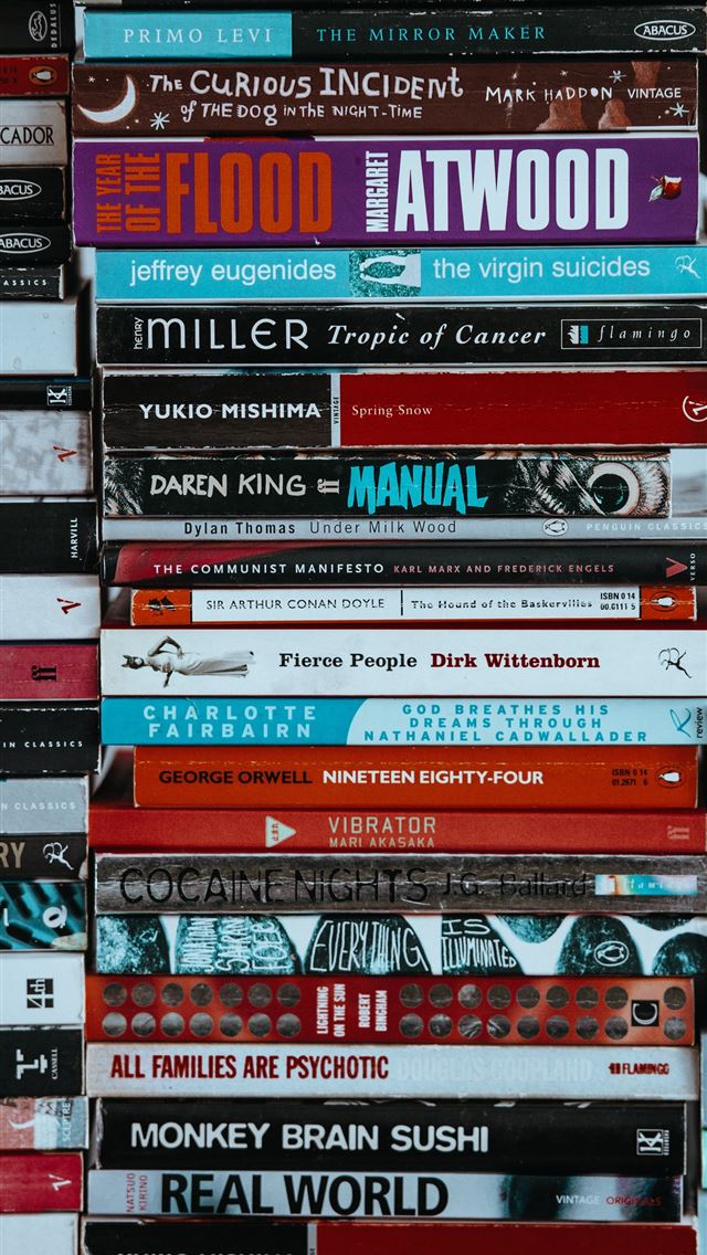 1284x2778 assorted titled book lot - vintage iPhone Wallpaper