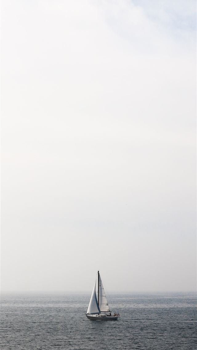 1284x2778 boat sailing in body of water - california iPhone Wallpaper