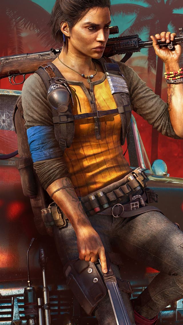 1284x2778 dani female far cry 6 10k - pc games iPhone Wallpaper