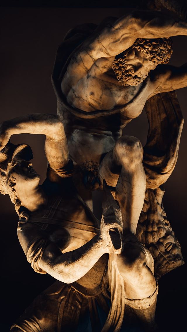 1284x2778 religious sculpture - italy iPhone Wallpaper